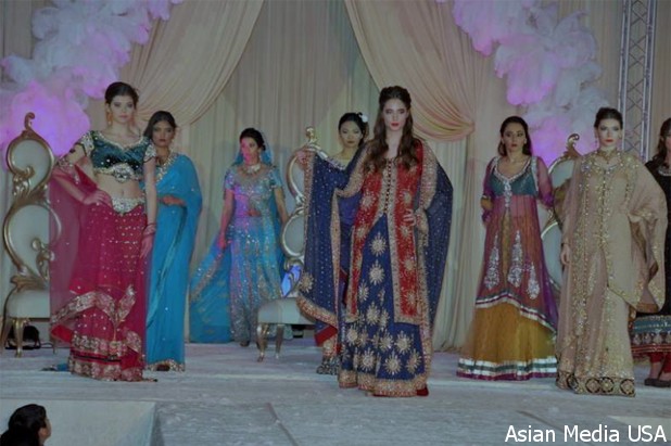 An extravagant display of wedding canopies colorful sarees 